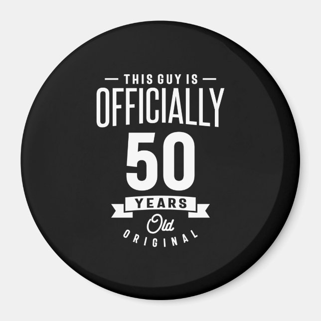 Aimant 50 Ans - 50e Anniversaire Drôle Cadeau (Devant)