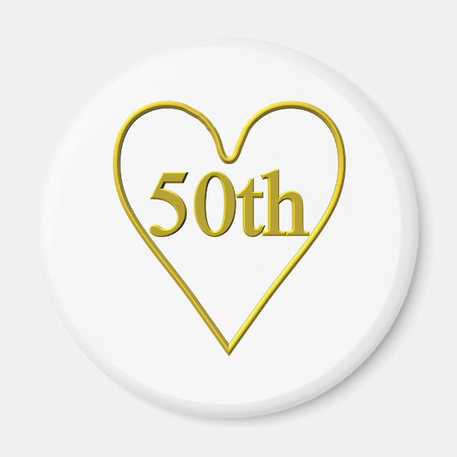 Aimant 50e anniversaire6t (Devant)