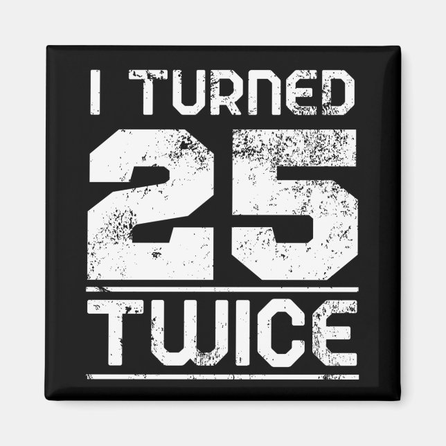 Aimant 50e anniversaire drôle (Devant)