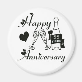 Aimant 55ème. Anniversaire