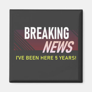 Aimant 5 ans d'anniversaire de travail 5ème reconnaissanc