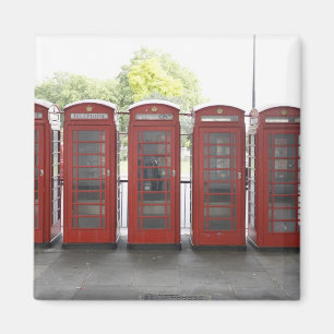 Aimant 5 cabines téléphoniques à Londres