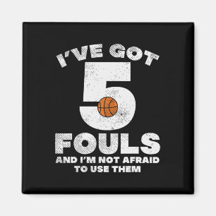 Aimant 5 Pieds Pas Peur Basketball Amusant Baller Joueur 