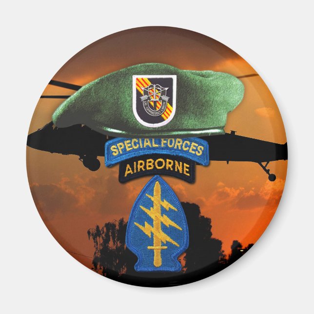 Aimant 5e groupe des forces spéciales anciens combattants (Devant)