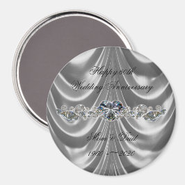 Aimant 60e anniversaire du Mariage Diamond Heart