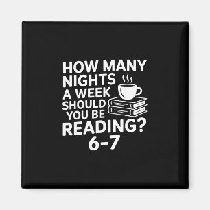 Aimant 67 Amateur de lecture drôle Six Seven Meme Bibliop
