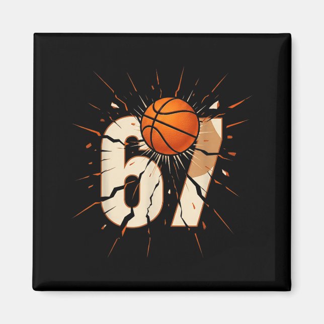 Aimant 67 Brainrot Youth Basketball Drip - Funny Kids 67  (Devant)