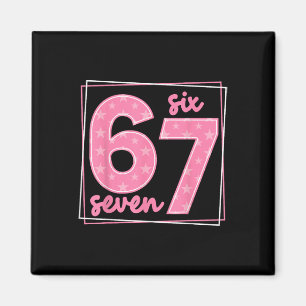 Aimant 67 drôle numéro 67 anniversaire Meme