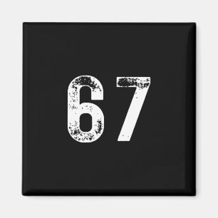 Aimant 67 - Drôle Sweat - shirt à capuche de reprise de m