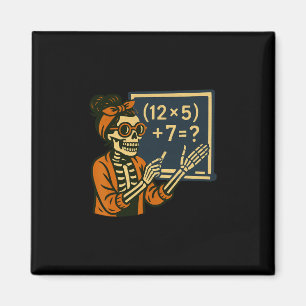 Aimant 67 Enseignant Halloween Squelette Six Sept Mème Ce