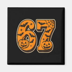 Aimant 67 Halloween Six Seven Brainrot Mème Garçons Enfan