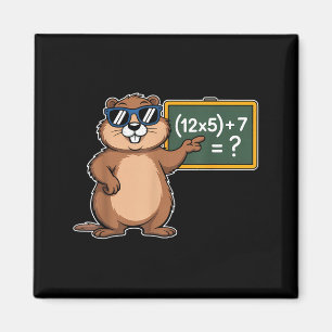 Aimant 67 Jour de la marmotte 6-7 Mème Prof de maths Six 