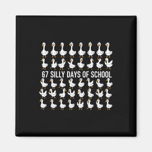 Aimant 67 jours de folie à l'école drôle d'oie 67 Meme po