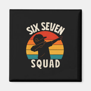 Aimant 67 Mème 6 7 Nombres Dabbing Six Sept Équipe Drôle