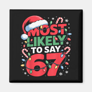 Aimant 67 Meme Conception de Noël drôle de Meme la plus s