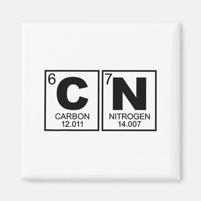 Aimant 67 Meme Funny Science Teacher Periodic Table Retro (Devant)