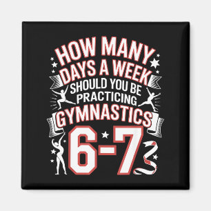 Aimant 67 Meme Six Seven Drôle Combien de Jours Gymnastiq