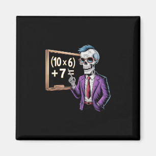 Aimant 67 Prof de maths Meme Brainrot Six Sept Halloween 