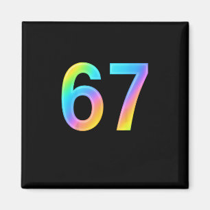 Aimant 67 Six Seven 6 7 Conception de Mème Drôle 6 7 1