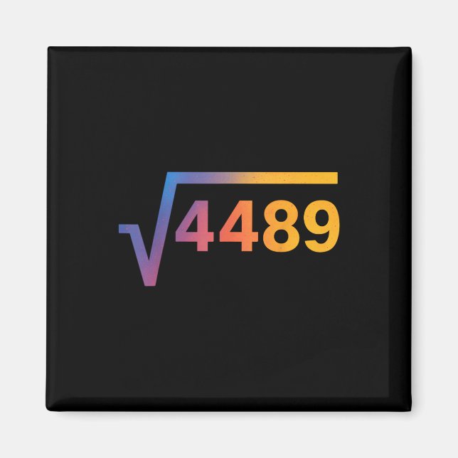 Aimant 67 Six Seven 6-7 Mème  (Devant)