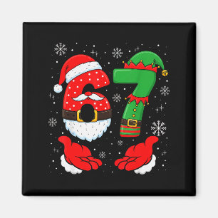 Aimant 67 Six Seven 6 7 Mème Xmas Tenue de Couple Noël