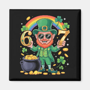 Aimant 67 Six Seven Drôle 6 7 Mème Saint-Patrick Leprec