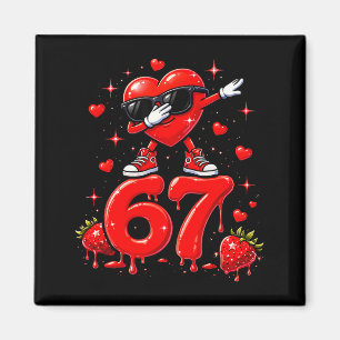 Aimant 67 Six Seven Glace Memes Drôle Saint-Valentin 