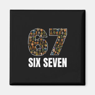Aimant 67 Six Seven Italien Brainrot Gen Alpha Argot Mème