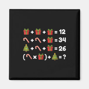 Aimant 67 Six Seven Mème Équation de Noël Math Logique Pu