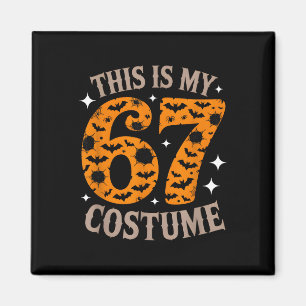 Aimant 67 Soixante-Sept Costume Halloween Drôle 6 7 Mème 