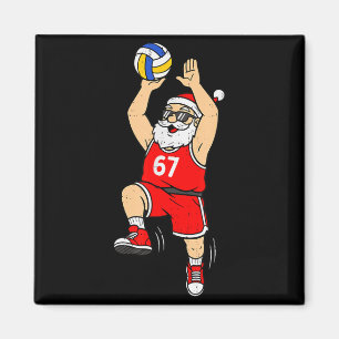 Aimant 67 Volleyball Père Noël Six Sept Mème Noël Srt M