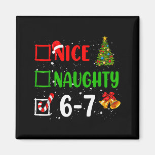 Aimant 6-7 Mème Sympa Mauvais 67 Noël Drôle Xmas Enfants