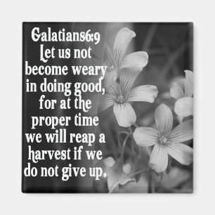 AIMANT 6:9 DE L'ÉCRITURE SAINTE GALATIANS DE BIBLE