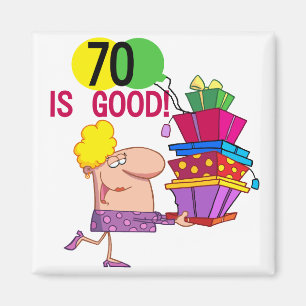 Aimant 70 est Bon Anniversaire Tshirts et cadeaux
