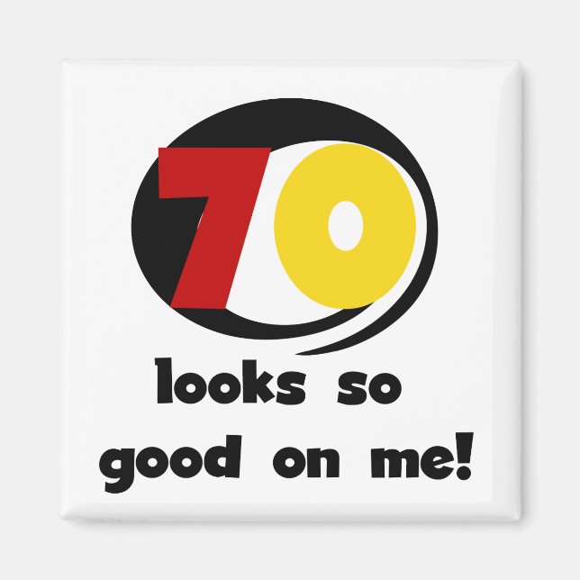 Aimant 70 T-shirts et cadeaux assez bons pour moi (Devant)