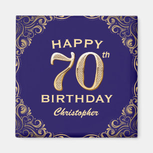 Aimant 70e anniversaire de la Parties scintillant marine