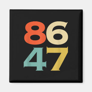 Aimant 8647 Anti Trump 86 47 Retro Impeach 47 Anti-Trump