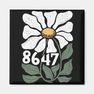 Aimant 8647 Résiste à la marguerite subtile florale Foxtr