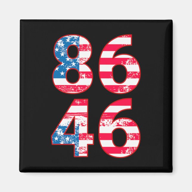 Aimant 86 46 Anti Biden Pro Trump Patriotic (Devant)