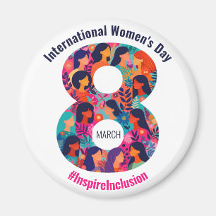 Aimant 8 mars Journée internationale de la femme IWD