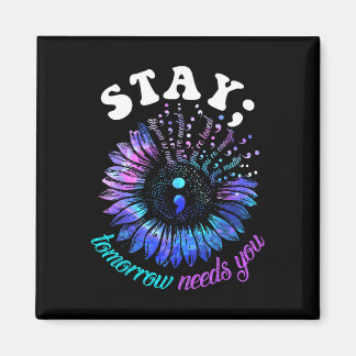 Aimant 988 Suicide Prevention Stay Tomorrow Needs You Men