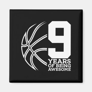 Aimant 9 ans d'être génial Bysketbyll 9e anniversaire