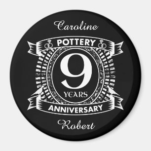 Aimant 9E anniversaire mariage de la poterie