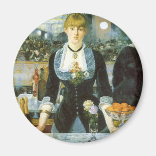 Aimant A Bar at the Folies Bergere by Edouard Manet