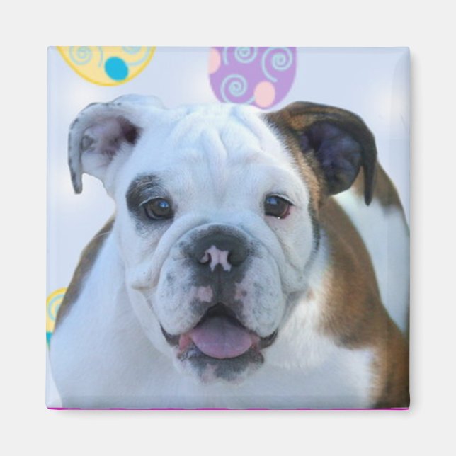 Aimant à chien de pâques (Devant)
