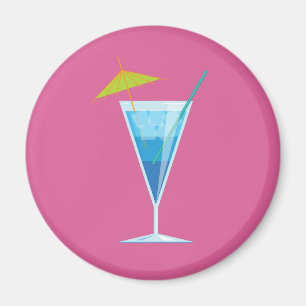 Aimant à cocktail bleu