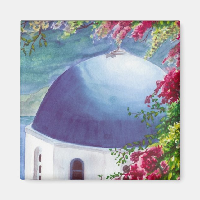 aimant à dôme de santorini (Devant)