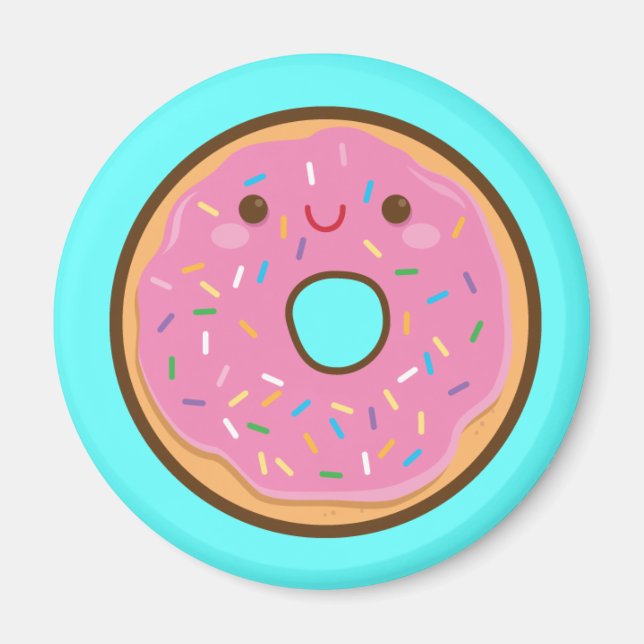 Aimant à Donut Kawaii (Devant)