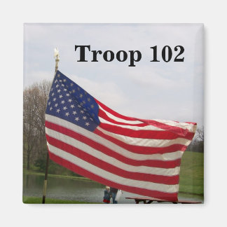 Aimant à drapeau américain