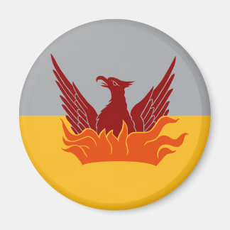 Aimant à drapeau bleu et or SF